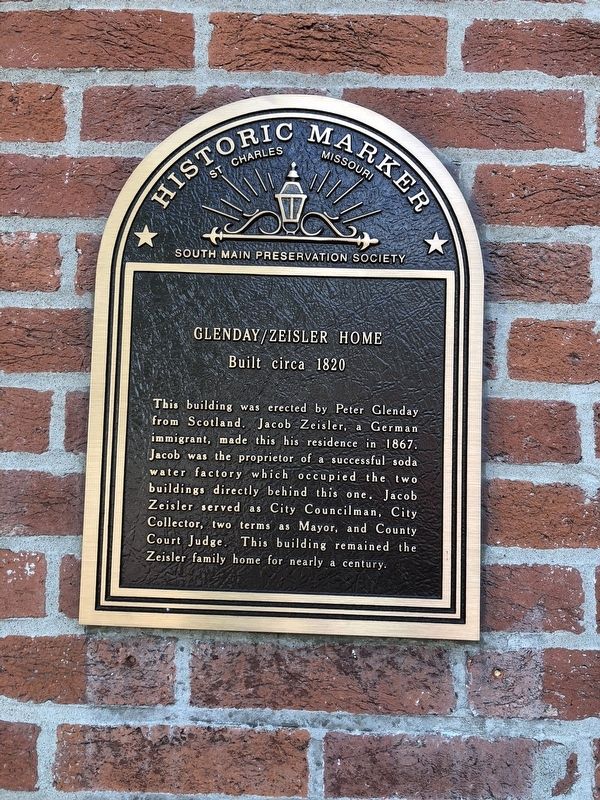 Glenday/Zeisler Home Marker. Click for full size. Glenday/Zeisler Home Marker image. Click for full size.