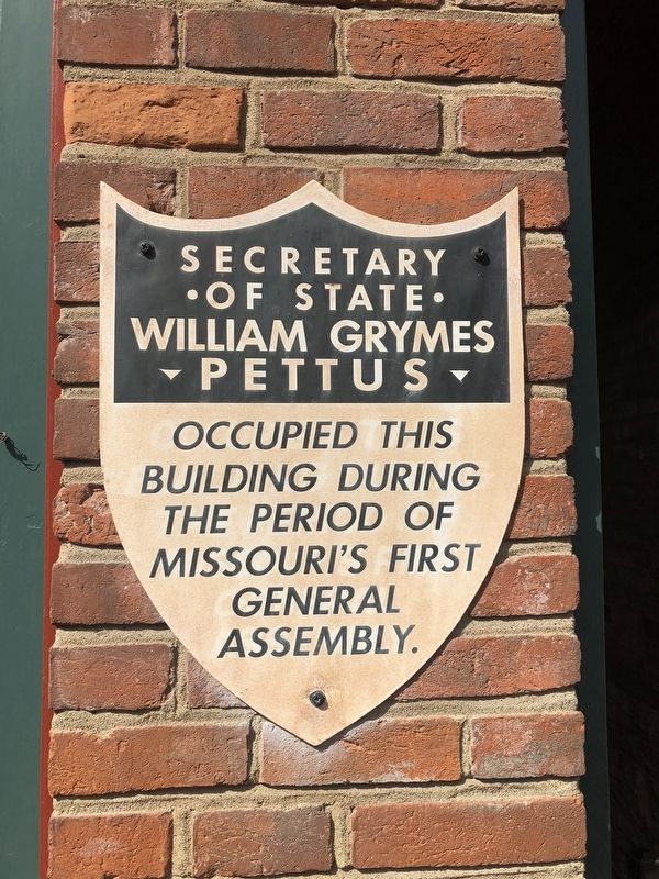 Secretary of State William Grymes Pettus Marker image. Click for full size.