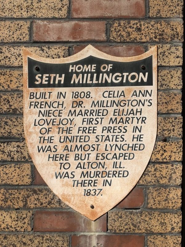 Home of Seth Millington Marker image. Click for full size.