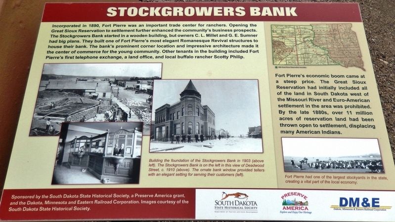 Stockgrowers Bank Marker. Click for full size. Stockgrowers Bank Marker image. Click for full size.