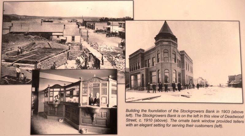 Marker detail: Stockgrowers Bank photos. Click for full size. Marker detail: Stockgrowers Bank photos image. Click for full size.