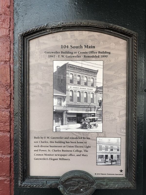 104 South Main Marker. Click for full size. 104 South Main Marker image. Click for full size.