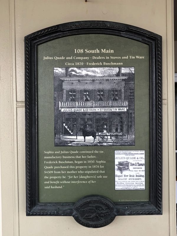 108 South Main Marker image. Click for full size.