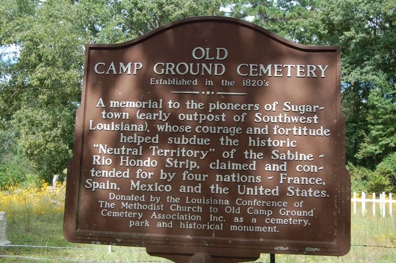 Old Camp Ground Cemetery Marker image. Click for full size.