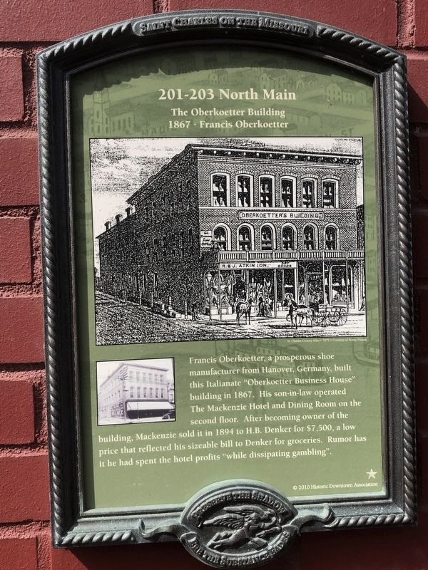 201-203 North Main Marker image. Click for full size.