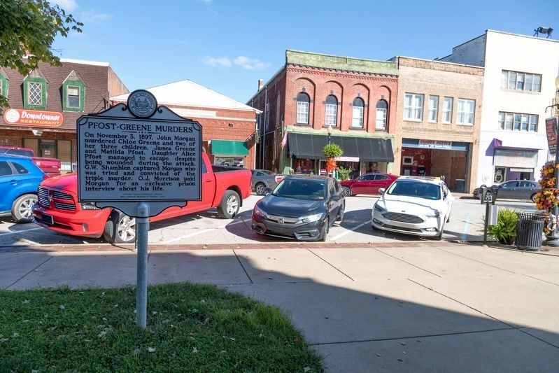 North Court Street and Marker. Click for full size. North Court Street and Marker image. Click for full size.