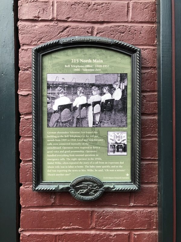 215 North Main Marker. Click for full size. 215 North Main Marker image. Click for full size.