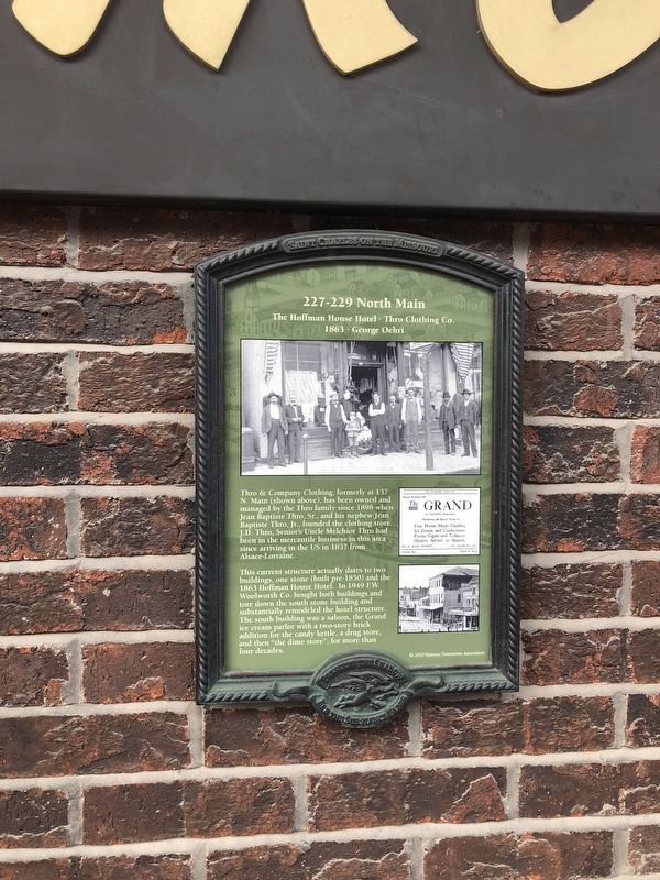 227-229 North Main Marker. Click for full size. 227-229 North Main Marker image. Click for full size.