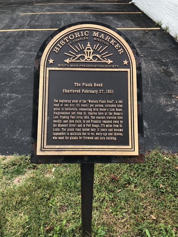 The Plank Road Marker image. Click for full size.