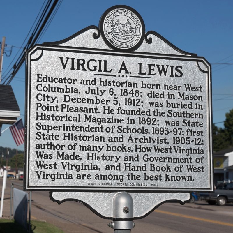 Virgil A. Lewis Marker. Click for full size. Virgil A. Lewis Marker image. Click for full size.
