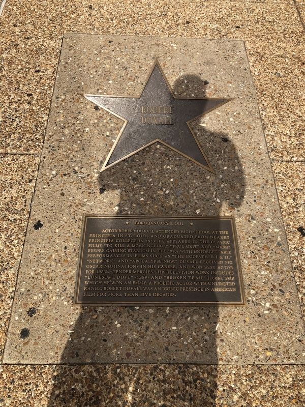 Robert Duvall Marker. Click for full size. Robert Duvall Marker image. Click for full size.