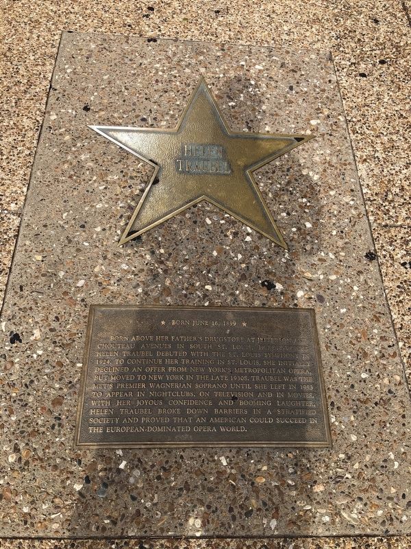 Helen Traubel Marker. Click for full size. Helen Traubel Marker image. Click for full size.