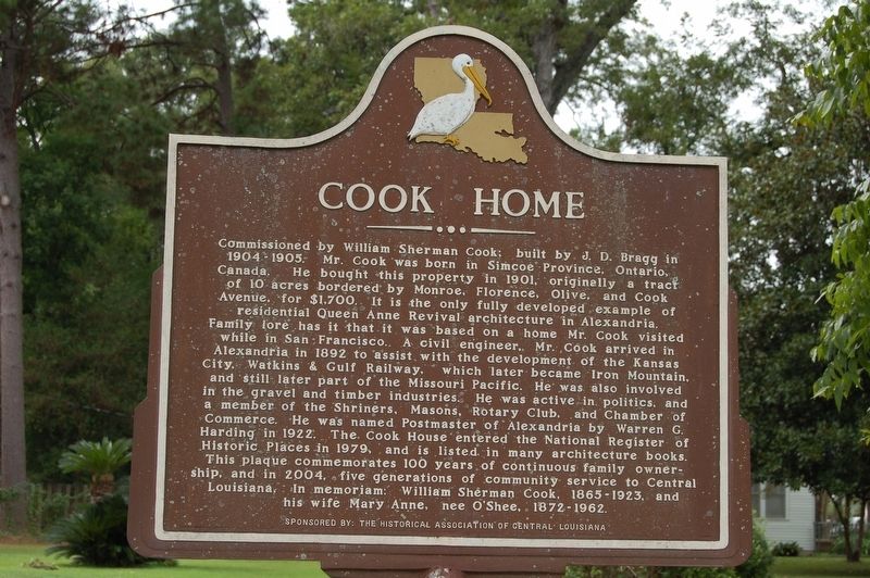 Cook Home Marker image. Click for full size.