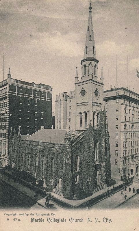 Marble Collegiate Church, N.Y., City.. Click for full size. Marble Collegiate Church, N.Y., City. image. Click for full size.