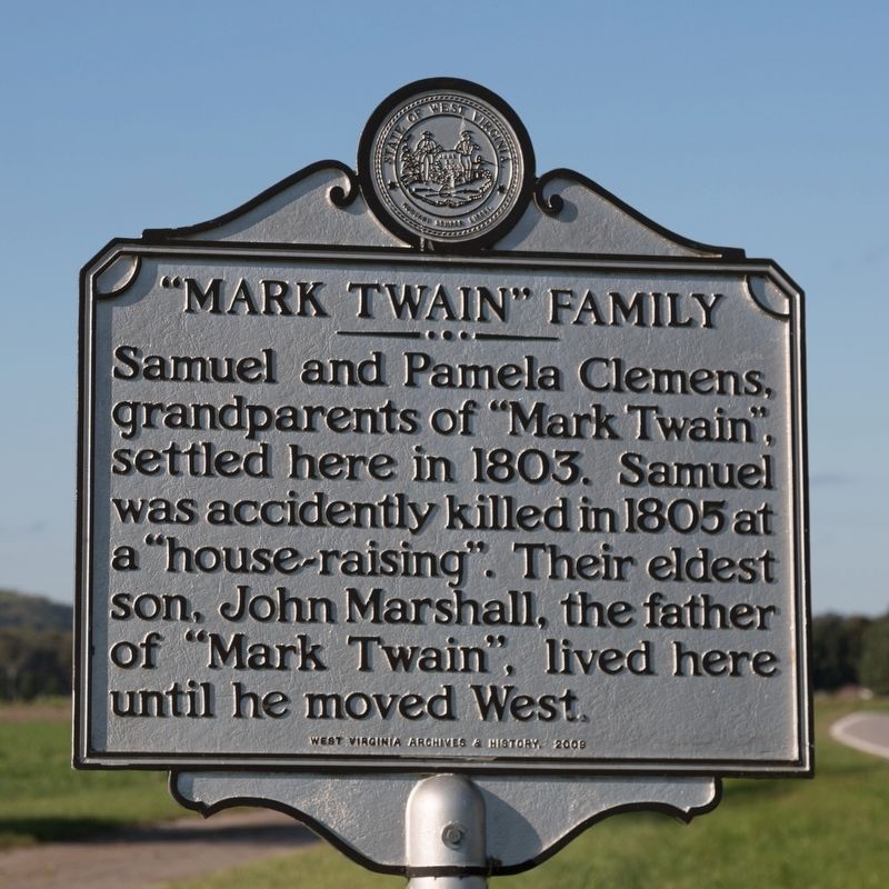 Mark Twain Family Marker image. Click for more information.