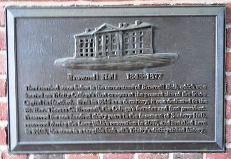 Brownell Hall Marker image. Click for full size.