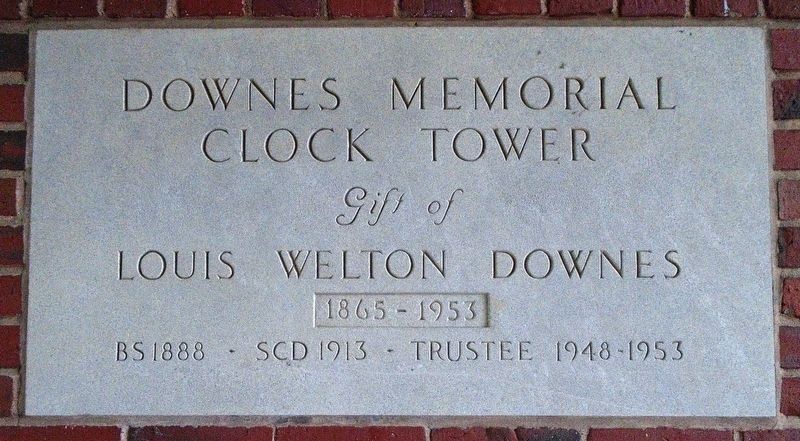 Downes Memorial Clock Tower Gift Marker image. Click for full size.