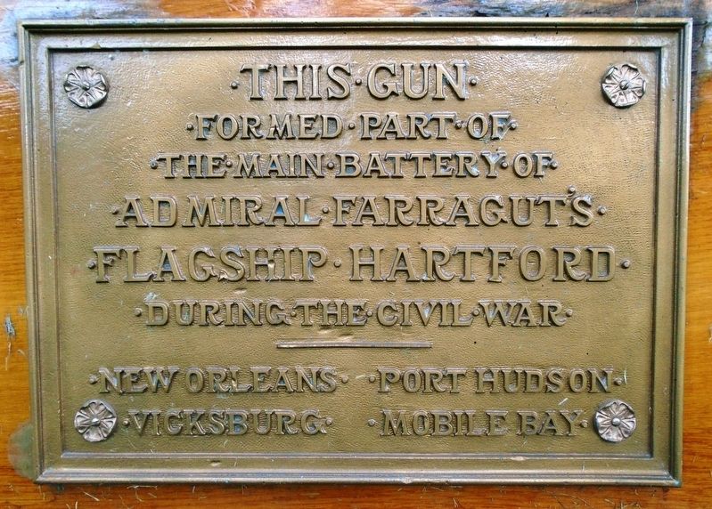 USS Hartford Gun Marker. Click for full size. USS Hartford Gun Marker image. Click for full size.