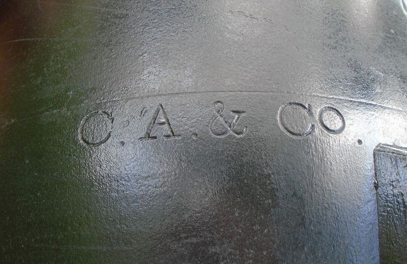 USS Hartford Gun Foundry Mark - "C.A. & Co.". Click for full size. USS Hartford Gun Foundry Mark - "C.A. & Co." image. Click for full size.