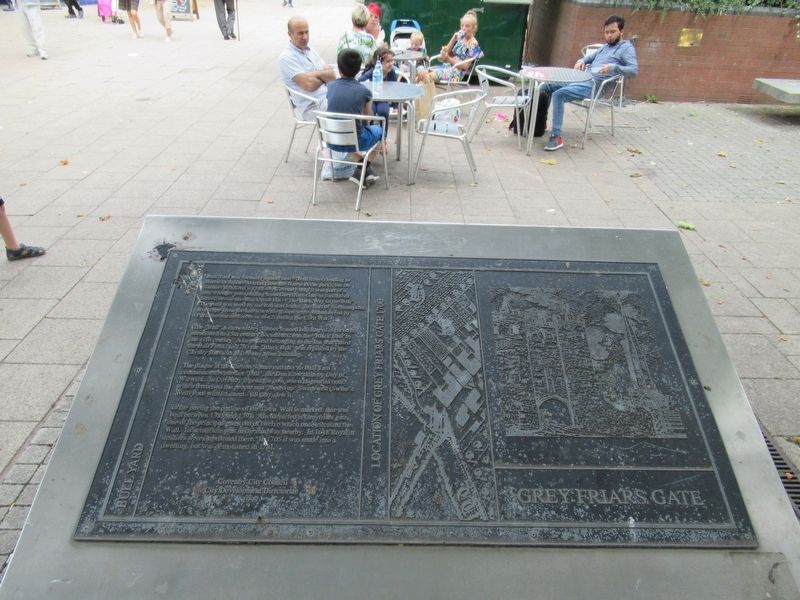 Grey Friars Gate Marker. Click for full size. Grey Friars Gate Marker image. Click for full size.