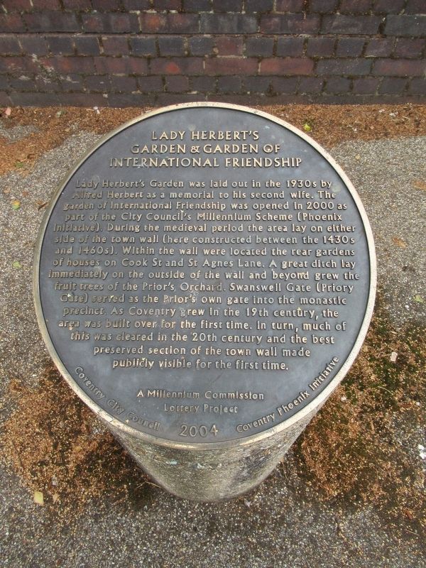 Lady Herbert’s Garden Marker. Click for full size. Lady Herbert’s Garden Marker image. Click for full size.