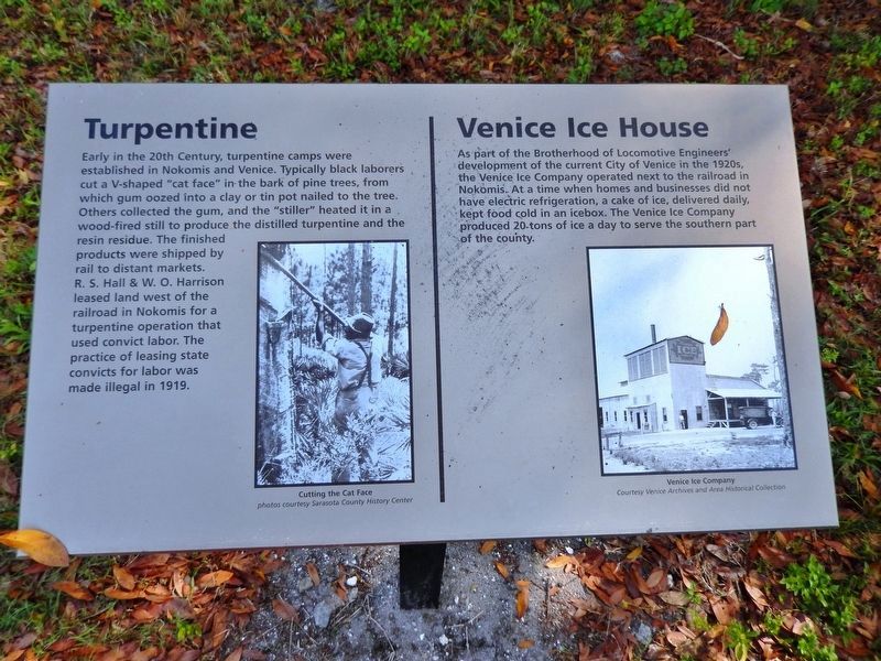 Turpentine / Venice Ice House Marker image. Click for full size.