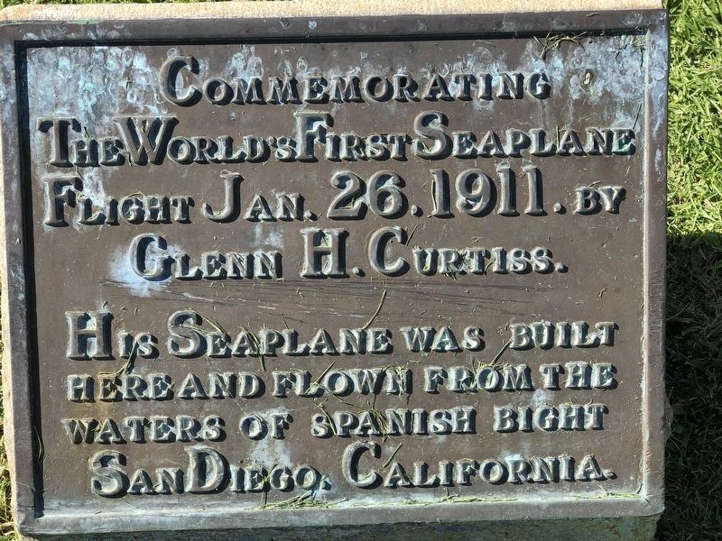 World's First Seaplane Flight Marker image. Click for full size.