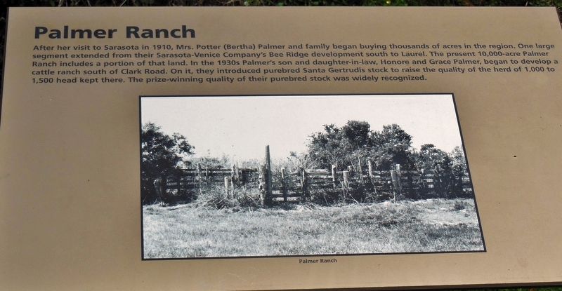 Palmer Ranch Marker image. Click for full size.