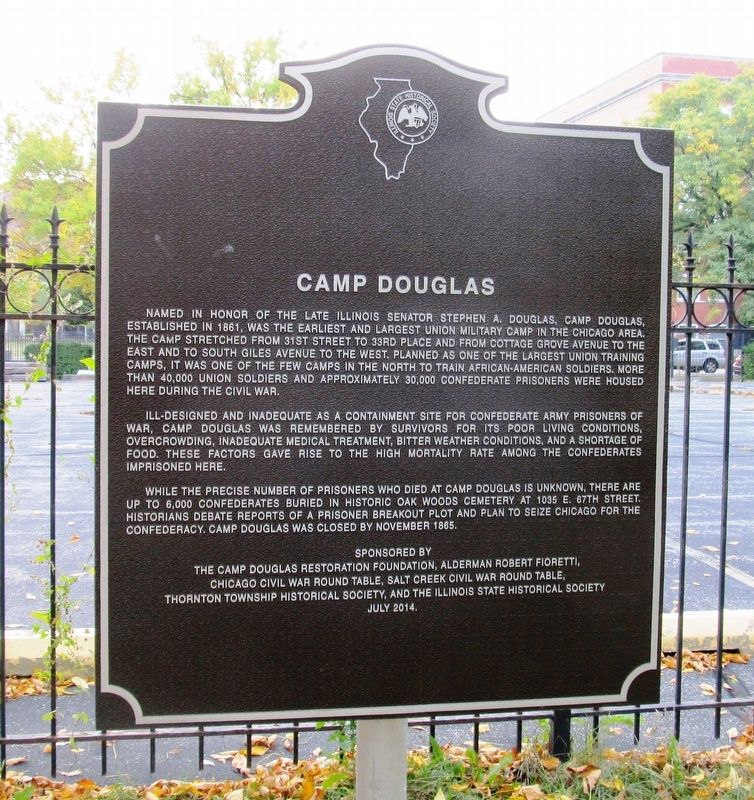 Camp Douglas Marker image. Click for full size.