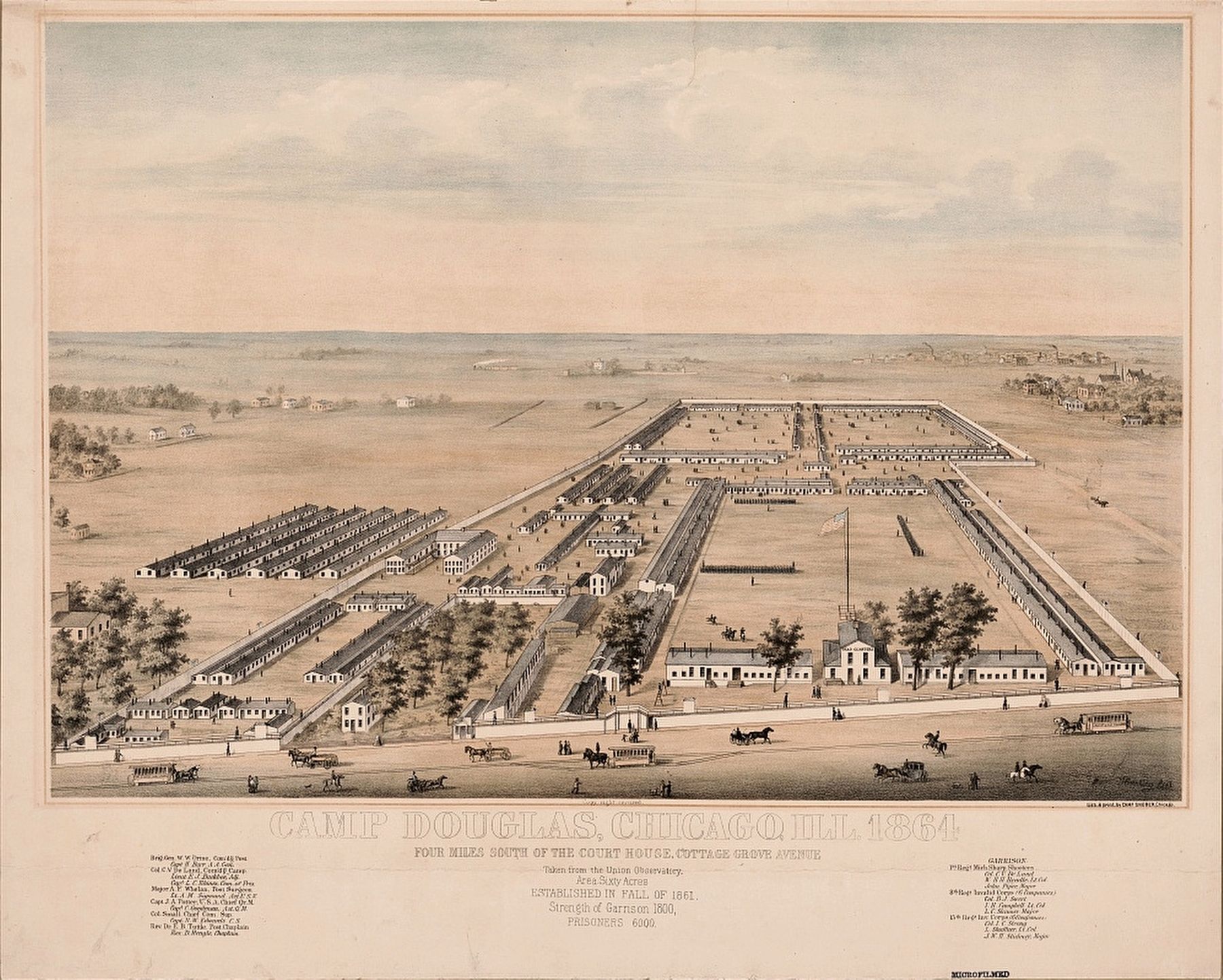 <i>Camp Douglas, Chicago, Ill. 1864</i> image. Click for full size.