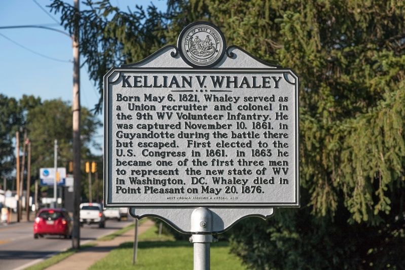 Kellian V. Whaley Marker image. Click for full size.