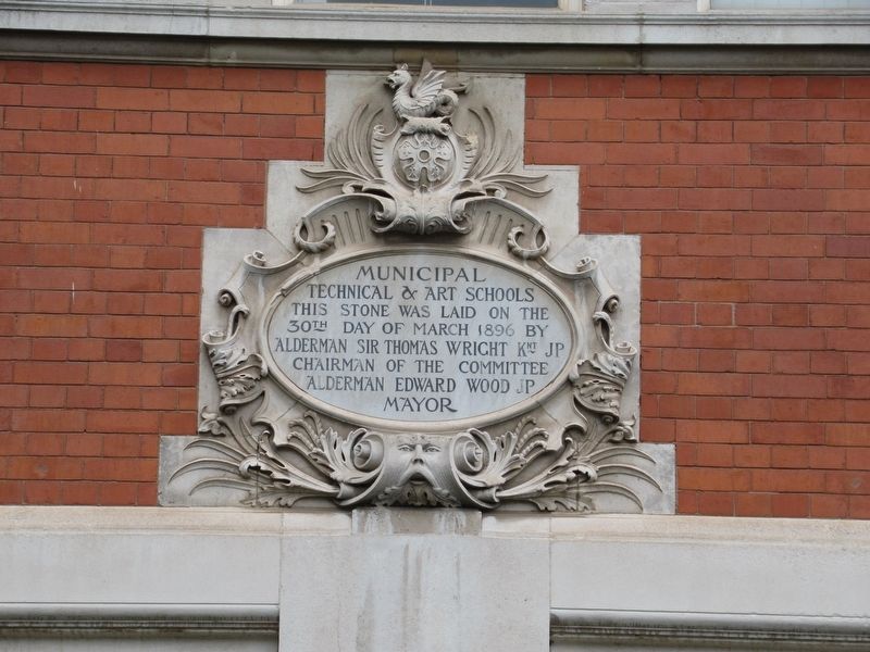 Municipal Technical & Art Schools Marker. Click for full size. Municipal Technical & Art Schools Marker image. Click for full size.