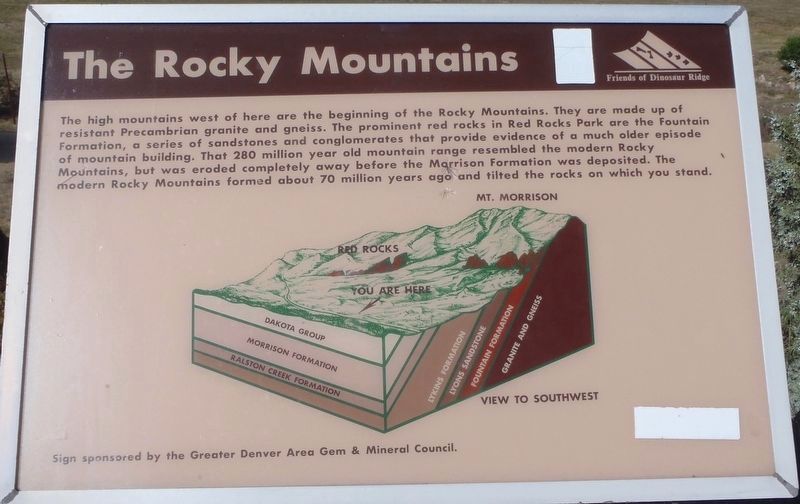 The Rocky Mountains Marker image. Click for full size.
