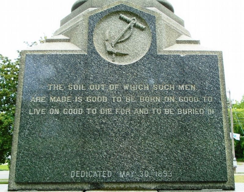 Civil War Memorial Epitaph image. Click for full size.