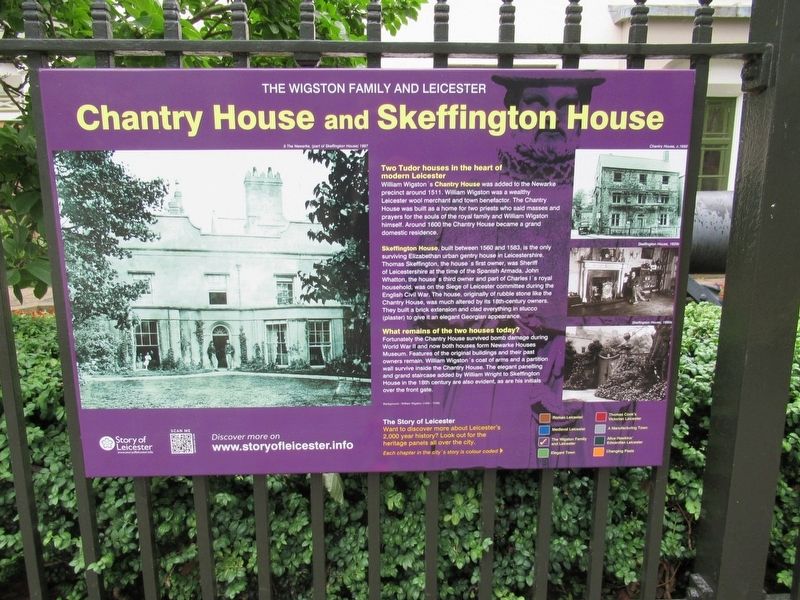 Chantry House and Skeffington House Marker image. Click for full size.