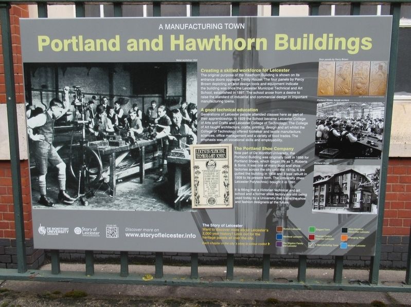Portland and Hawthorn Buildings Marker. Click for full size. Portland and Hawthorn Buildings Marker image. Click for full size.