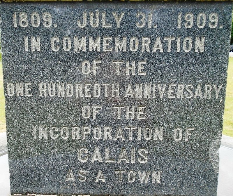 Calais 100th Anniversary of Incorporation Marker image. Click for full size.