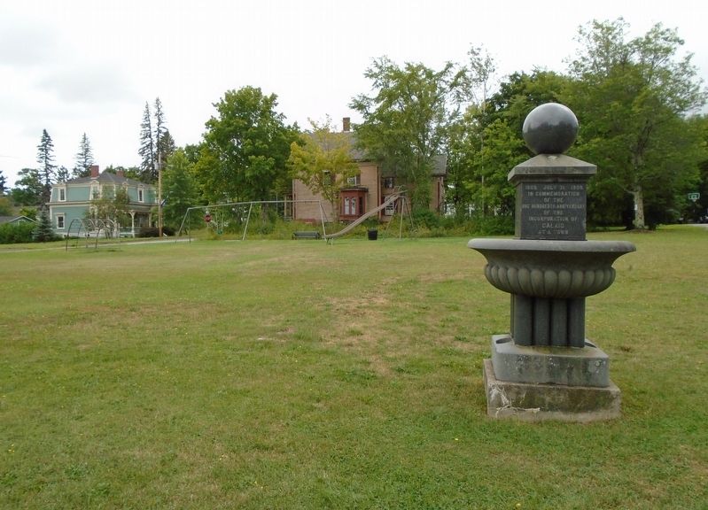 Calais 100th Anniversary of Incorporation Commemorative Fountain. Click for full size. Calais 100th Anniversary of Incorporation Commemorative Fountain image. Click for full size.