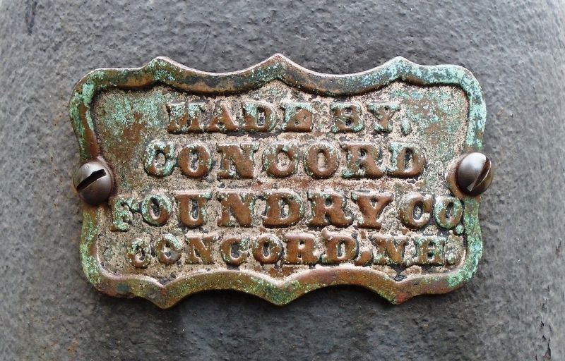 Calais 100th Anniversary of Incorporation Commemorative Fountain Foundry Plate image. Click for full size.