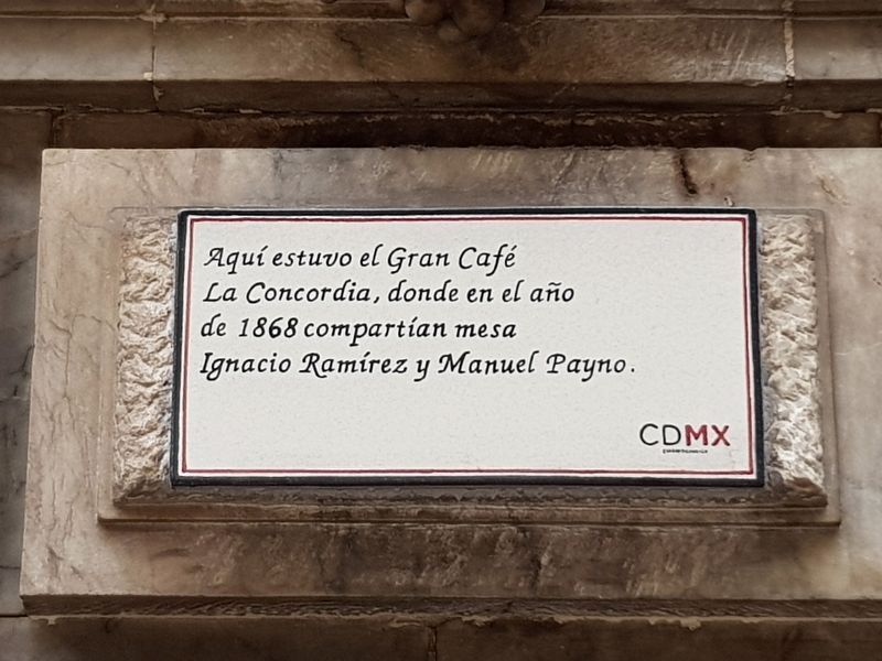 El Gran Café La Concordia Marker. Click for full size. El Gran Café La Concordia Marker image. Click for full size.