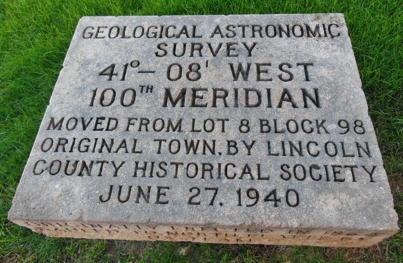 100th Meridian Marker image. Click for full size.