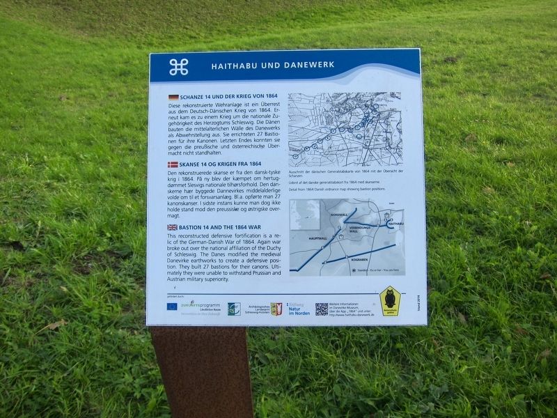 Bastion 14 and the 1864 War Marker. Click for full size. Bastion 14 and the 1864 War Marker image. Click for full size.