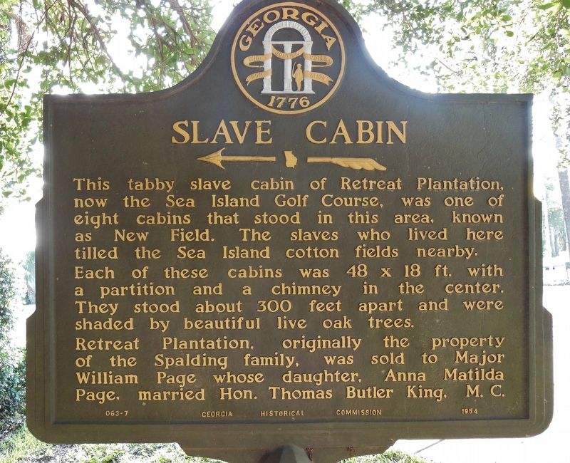Slave Cabin Marker. Click for full size. Slave Cabin Marker image. Click for full size.