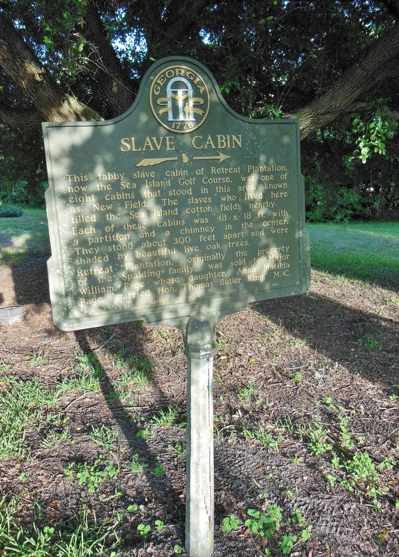 Slave Cabin Marker (<i>tall view</i>) image. Click for full size.