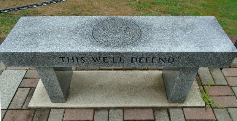 Veterans Memorial Bench - US Army image. Click for full size.