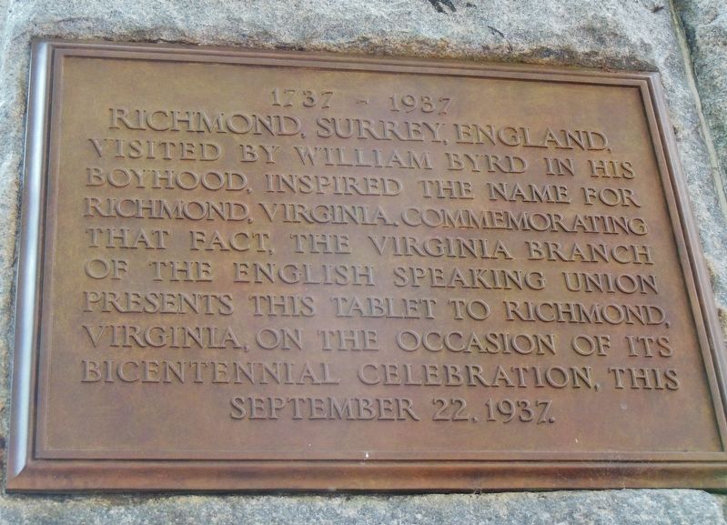 Richmond, Virginia Bicentennial Marker image. Click for full size.