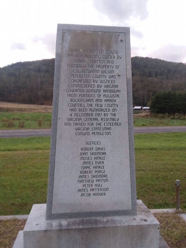 Organized Pendleton County Marker image. Click for full size.
