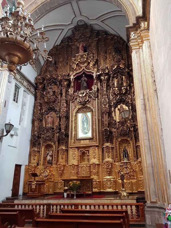 An interior retablo of the Temple of San Francisco. Click for full size. An interior retablo of the Temple of San Francisco image. Click for full size.