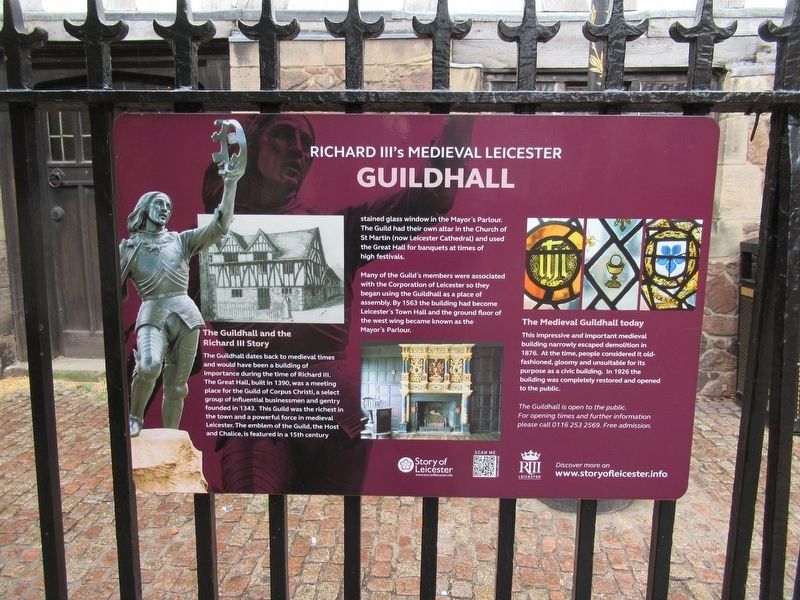 Guildhall Marker. Click for full size. Guildhall Marker image. Click for full size.