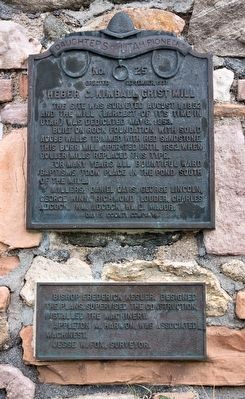 Heber C. Kimball Grist Mill Marker. Click for full size. Heber C. Kimball Grist Mill Marker image. Click for full size.
